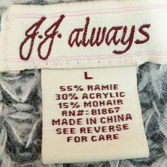 J.J. Always Cowl Neck Sweater Buttons Front Pocket - Picture 4 of 4